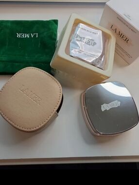 La Mer cushion foundation + Refill + Travel Bag Pink Porcelain 01